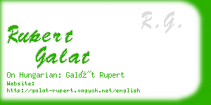 rupert galat business card